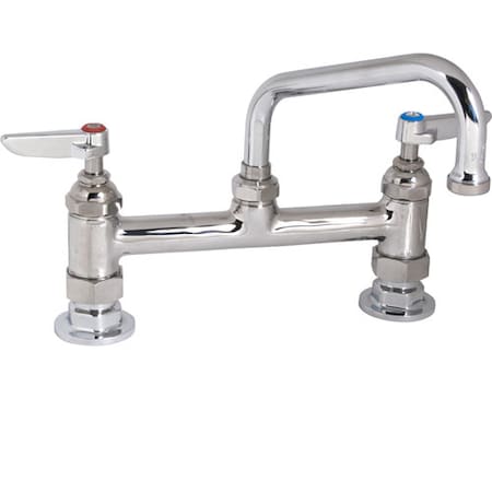 T&S Brass Faucet, 8"Deck, 6"Spt, Leadfree For  - Part# 0222M 0222M